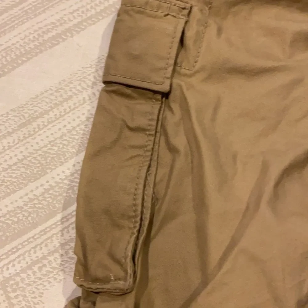 Gap Boys Khaki Cargo Multiple Pocket Long Shorts